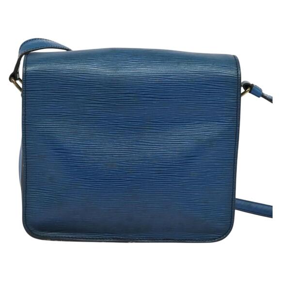 LOUIS VUITTON Epi Cartouchiere MM Shoulder Bag Blue M52245 - Picture 2 of 16